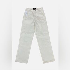 NWT Dickies Ivory Canvas Carpenter Pants Women’s Size 0